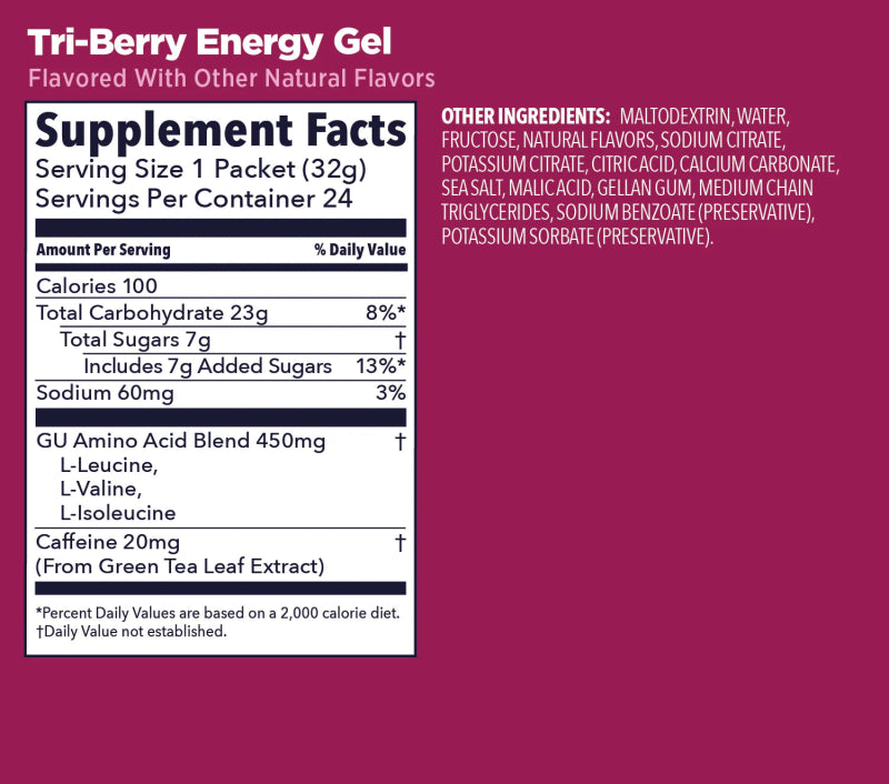 GU Energy Labs Original Energy Gel - Tri - Berry