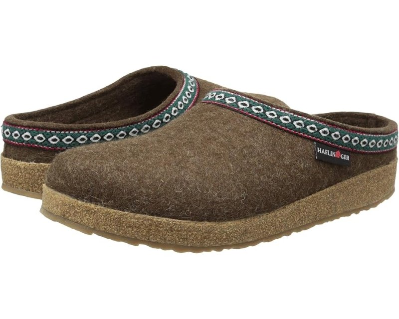 Haflinger GZ Classic Grizzly Clog - Chocolate