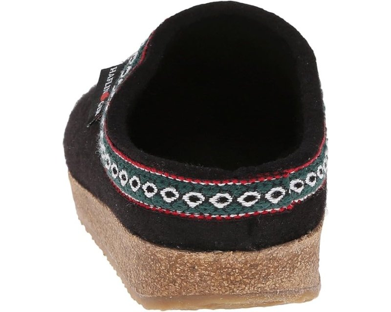 Haflinger GZ Classic Grizzly Clog - Black