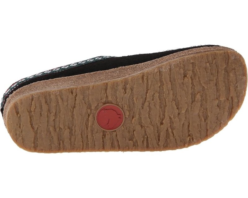 Haflinger GZ Classic Grizzly Clog - Black
