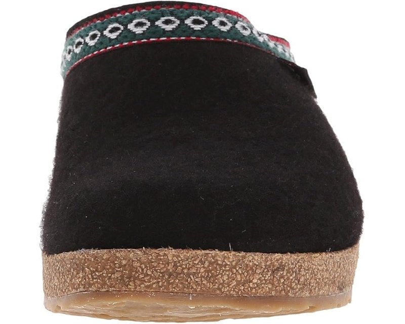Haflinger GZ Classic Grizzly Clog - Black
