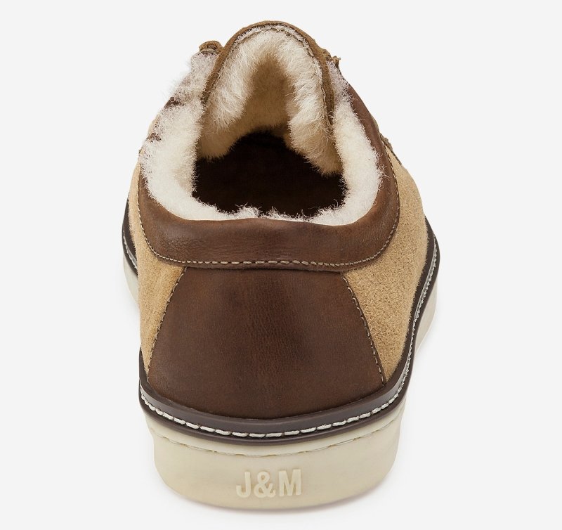 Seliga ShoesJohnston & Murphy Men's McGuffey Shearling Lace - Up - Chestnut