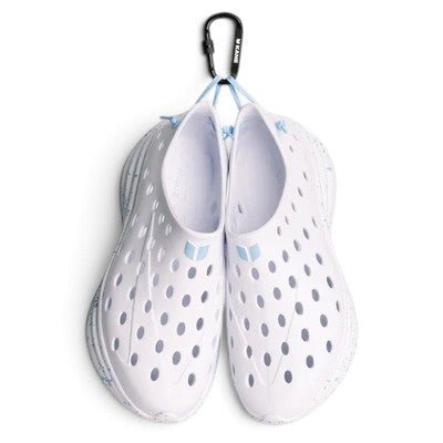 Kane Footwear Revive - All White/Light Blue Speckle