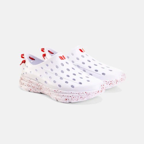 Seliga ShoesKane Footwear Revive - All White/Red Speckle