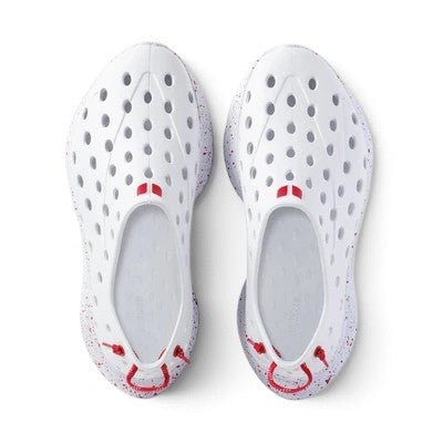Kane Footwear Revive - All White/Red Speckle