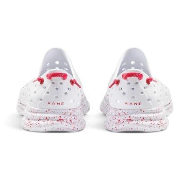 Kane Footwear Revive - All White/Red Speckle