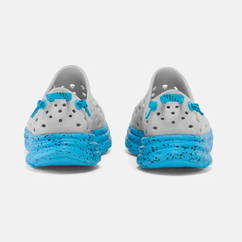 Kane Footwear Revive Kids - Foggy Gray/Highlighter Blue