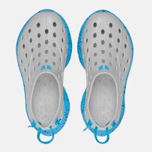 Kane Footwear Revive Kids - Foggy Gray/Highlighter Blue