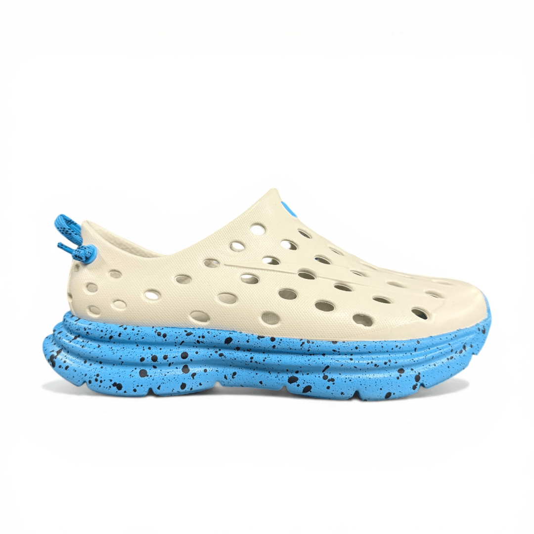 Kane Footwear Revive Kids - Foggy Gray/Highlighter Blue