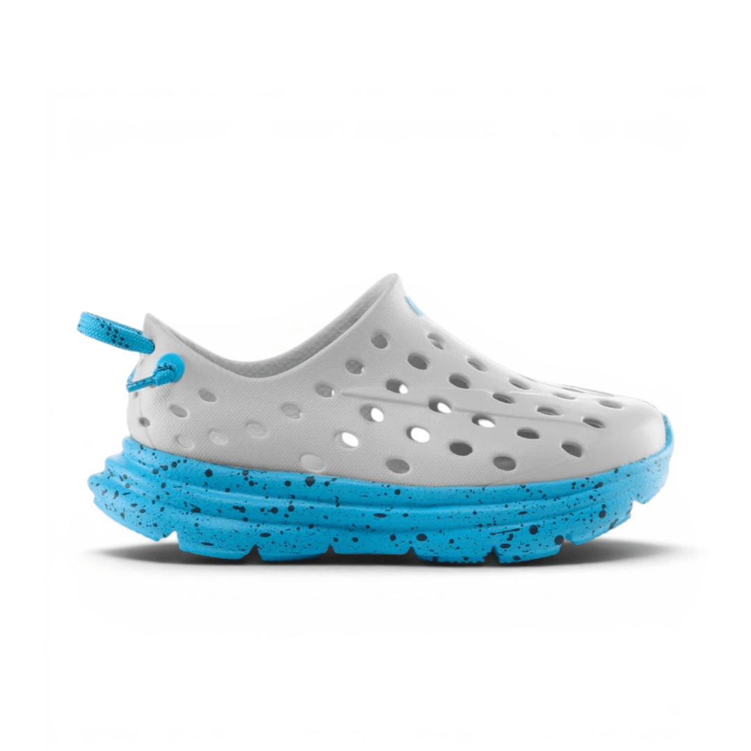 Kane Footwear Revive Kids - Foggy Gray/Highlighter Blue