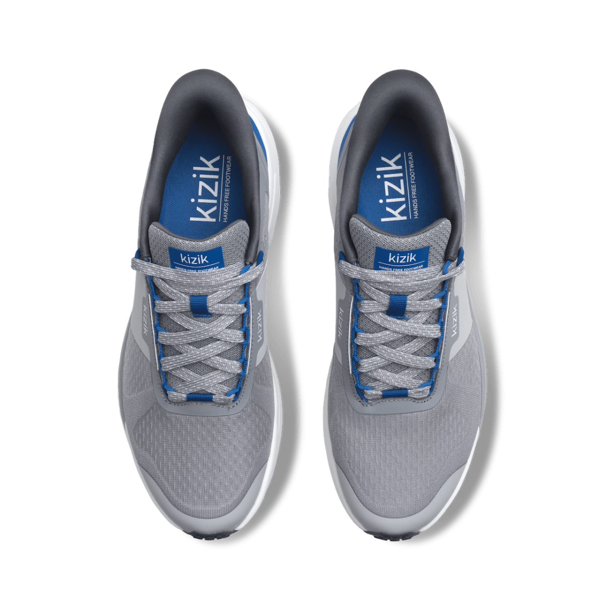 Kizik Men's Freedom Run Hands-Free Shoes - Alloy/Blue