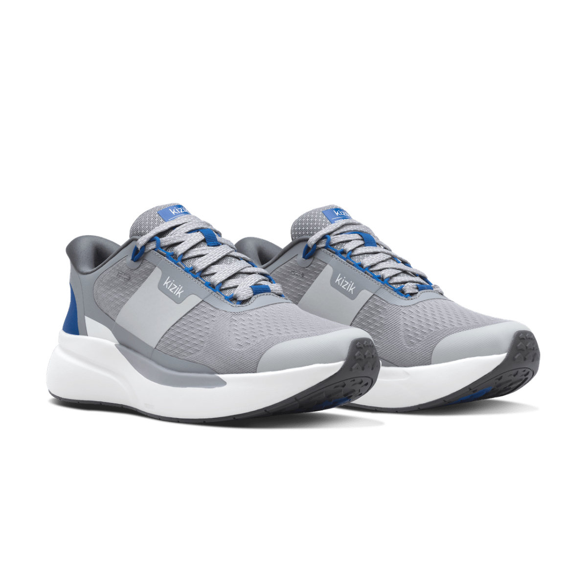Kizik Men's Freedom Run Hands-Free Shoes - Alloy/Blue