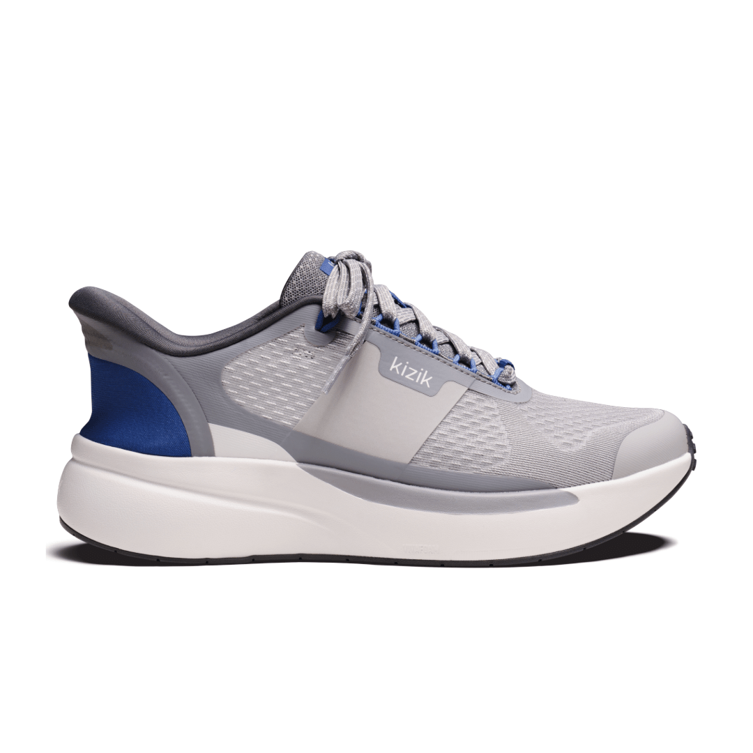 Kizik Men's Freedom Run Hands-Free Shoes - Alloy/Blue