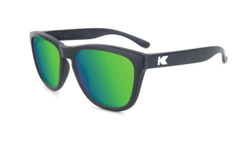 Knockaround Kids Premiums Sunglasses - Black/Green Moonshine