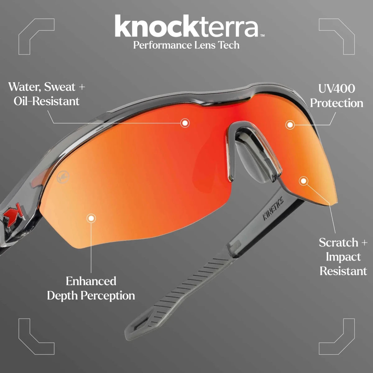 Knockaround Kinetics Sunglasses - Lava/Red Sunset