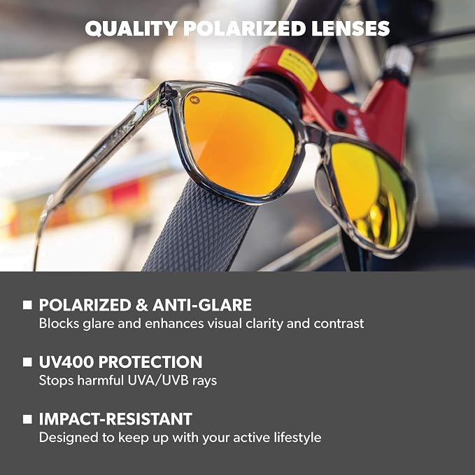 Knockaround Premiums Sport Sunglasses - Clear Grey/Sunset