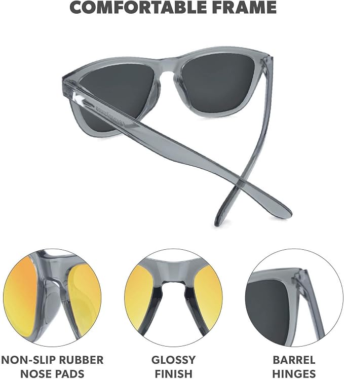 Knockaround Premiums Sport Sunglasses - Clear Grey/Sunset
