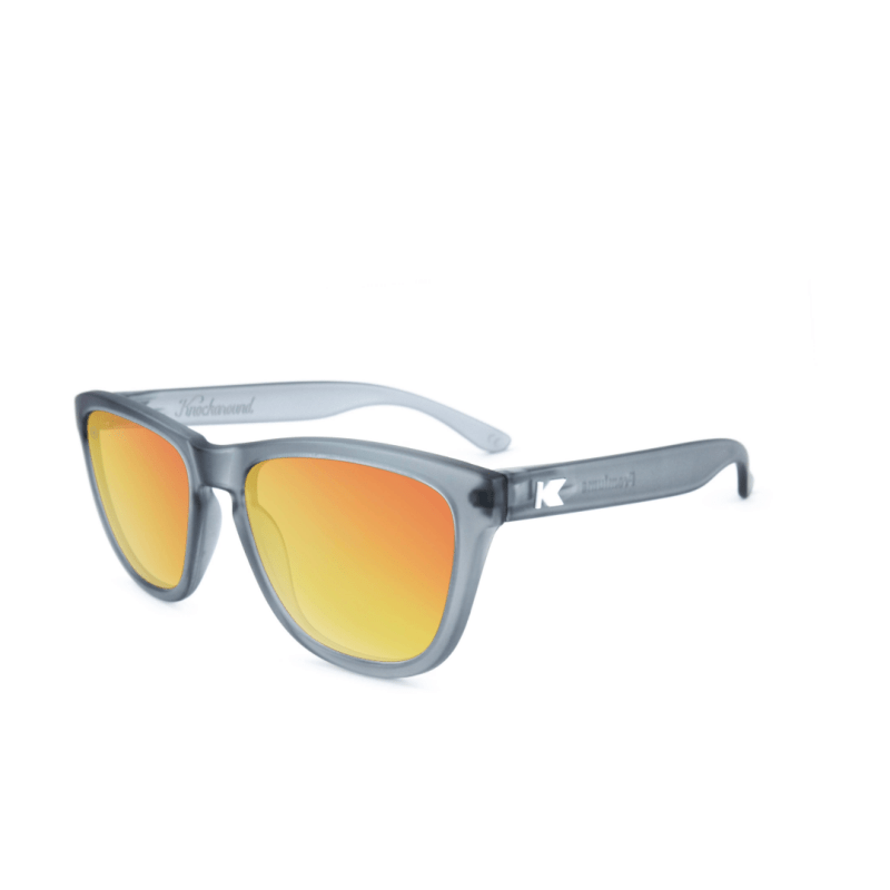 Knockaround Premiums Sunglasses - Frosted Grey/Red Sunset