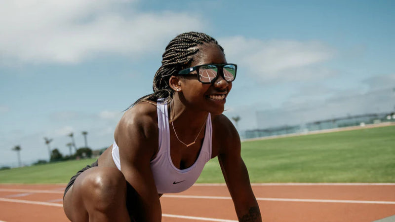 Knockaround Torrey Pines Sport Sunglasses - Jelly Black/Sky Blue