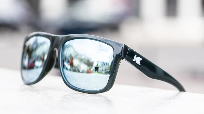 Knockaround Torrey Pines Sport Sunglasses - Jelly Black/Sky Blue