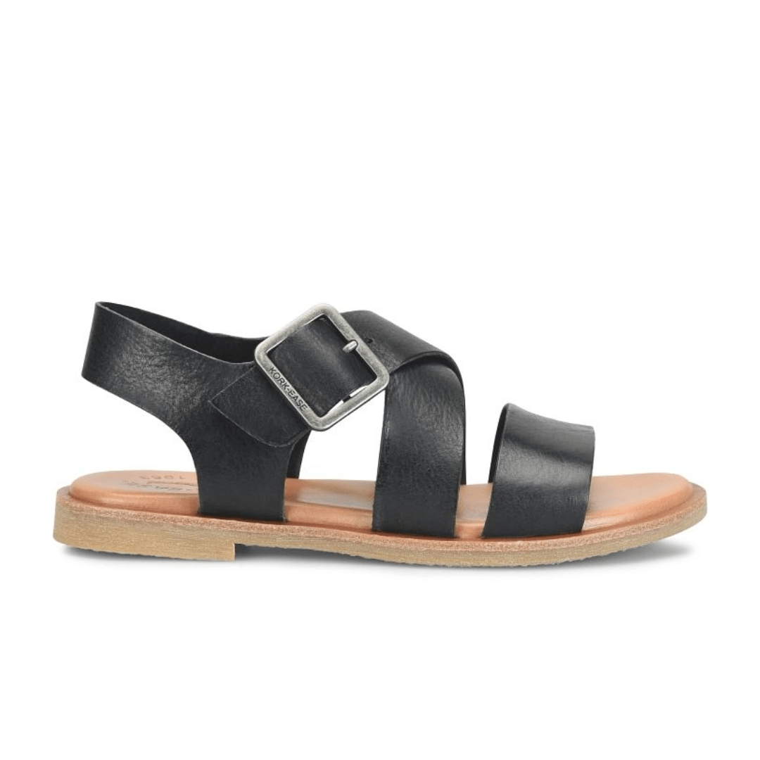 Kork-Ease Women's Dara Flat Sandal - Black
