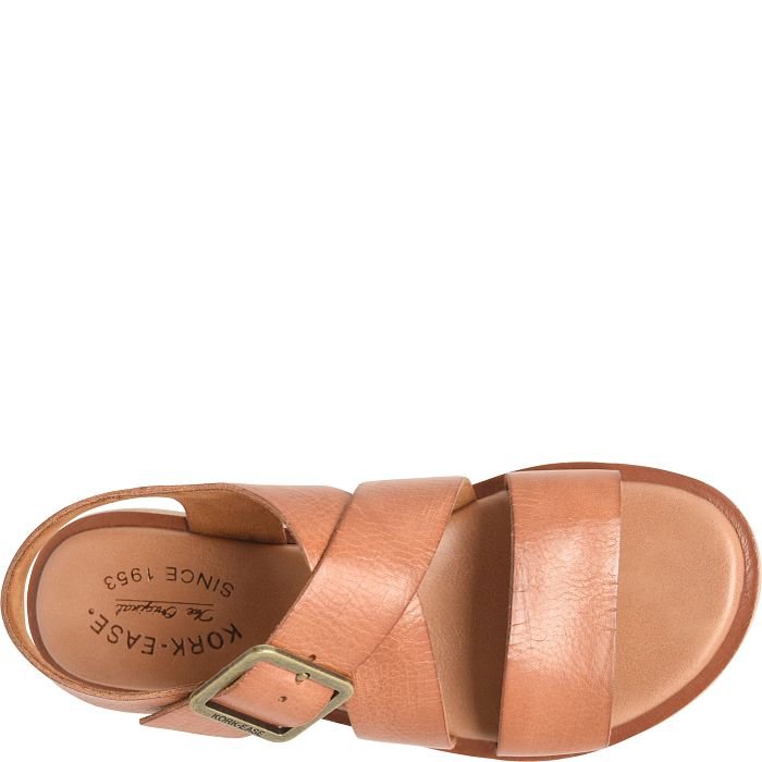 Kork-Ease Women's Dara Flat Sandal - Rust
