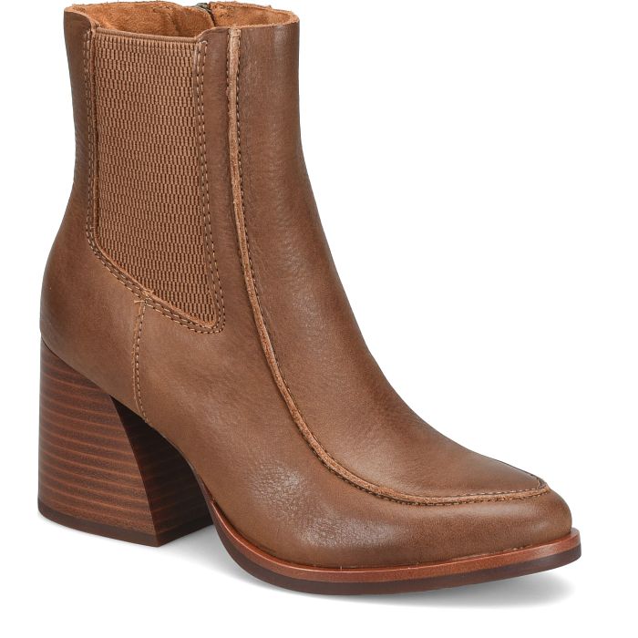 Kork-Ease Women's Sioux Block Heel Bootie - Brown