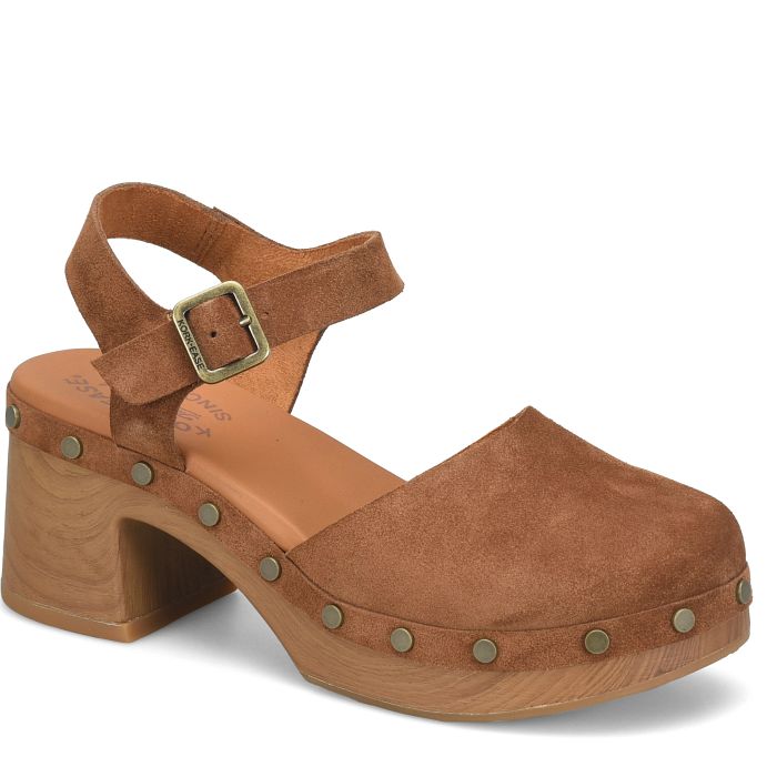 Kork-Ease Women's Tribeca Platform Clog - Tan Suede