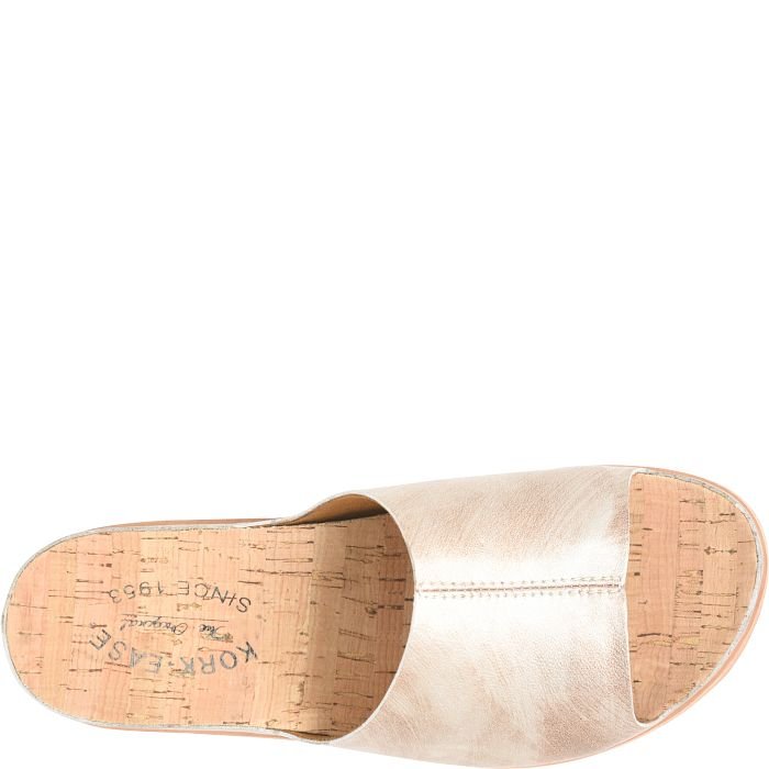 Kork - Ease Women's Tutsi Slide Sandal - Light Gold Panna Cotta