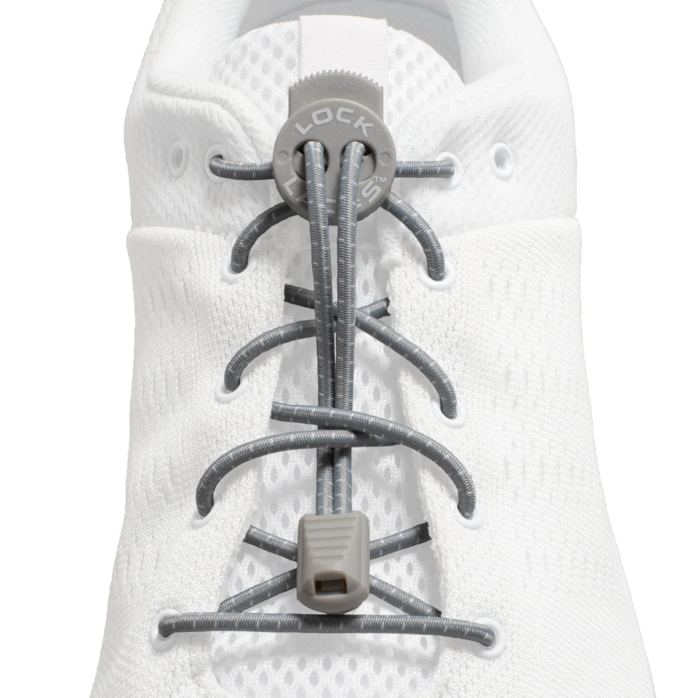 Lock Laces Original No - Tie Shoelaces - Cool Gray