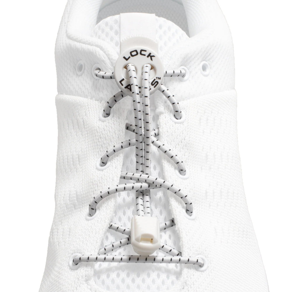 Lock Laces Original No - Tie Shoelaces - White