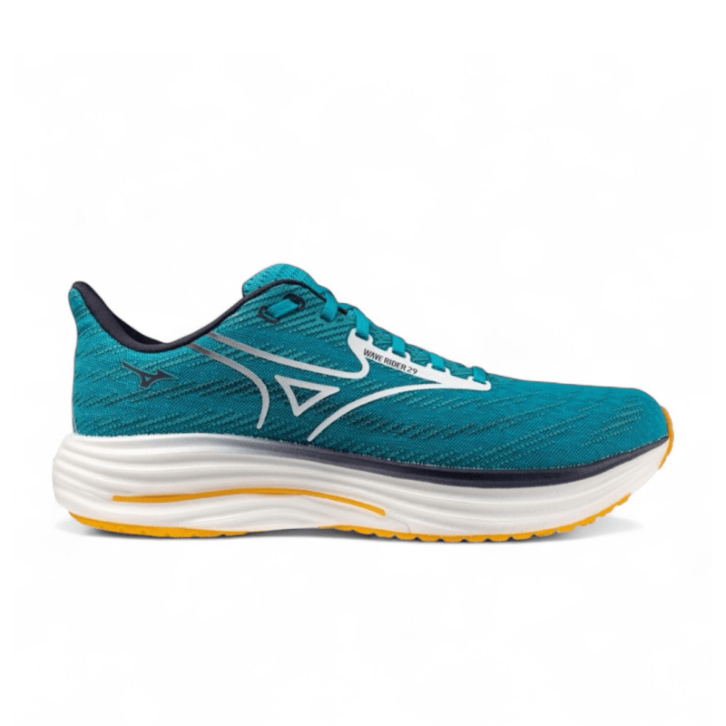 Mizuno Men's Wave Rider 29 - Capri Breeze/White
