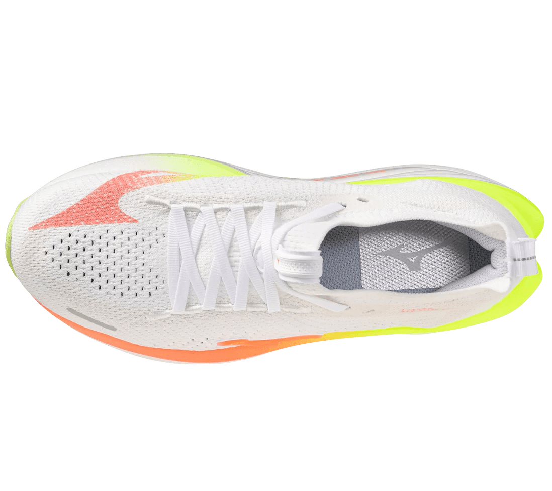 Mizuno Women's Neo Vista 3 Running Shoes - GF White/Flamingo Coral