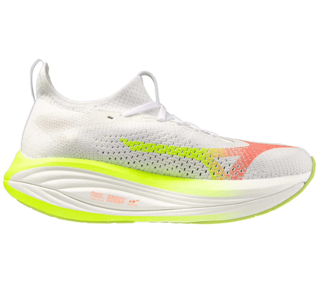 Mizuno Women's Neo Vista 3 Running Shoes - GF White/Flamingo Coral