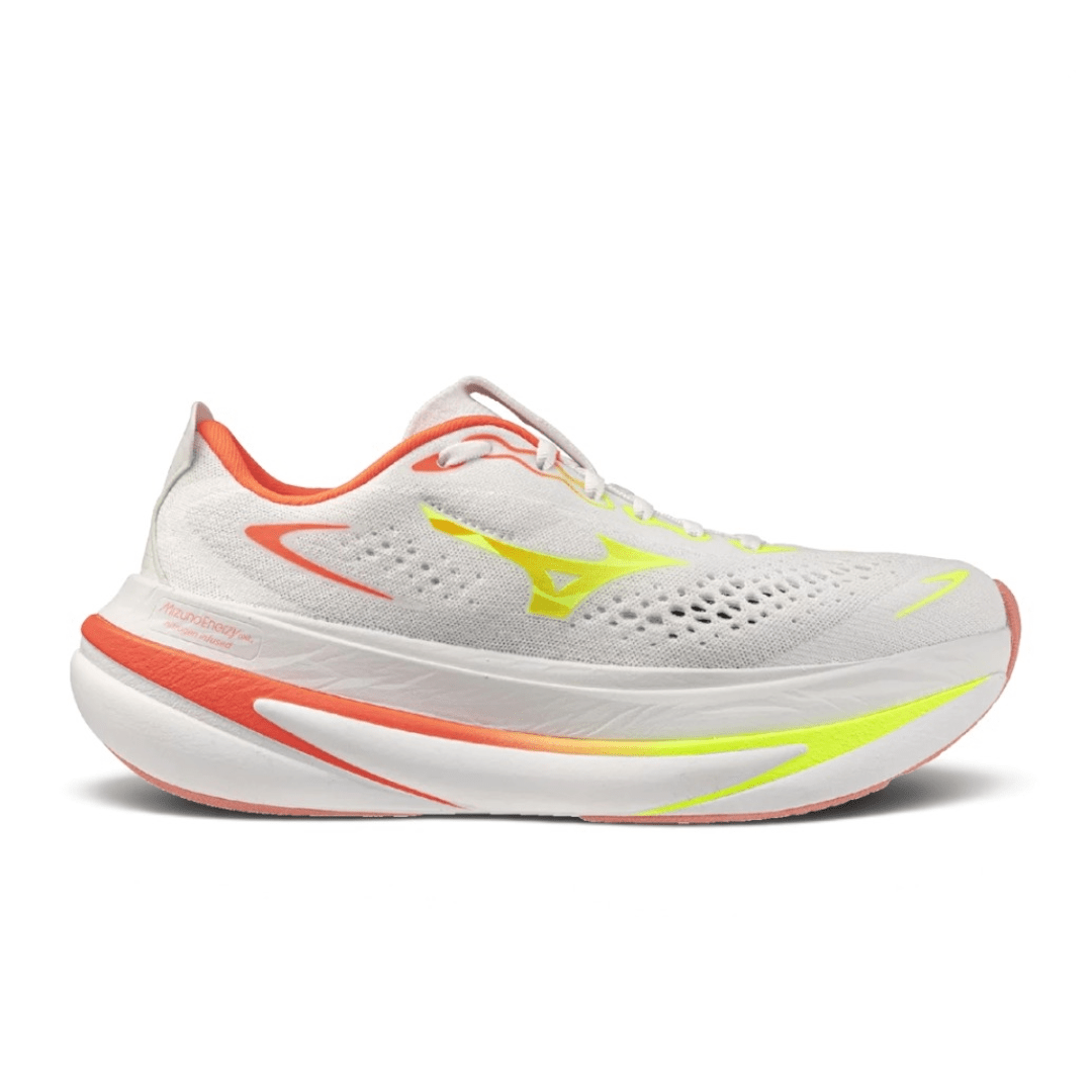 Mizuno Women's Sky Prime Running Shoes - White/Lime Pulp