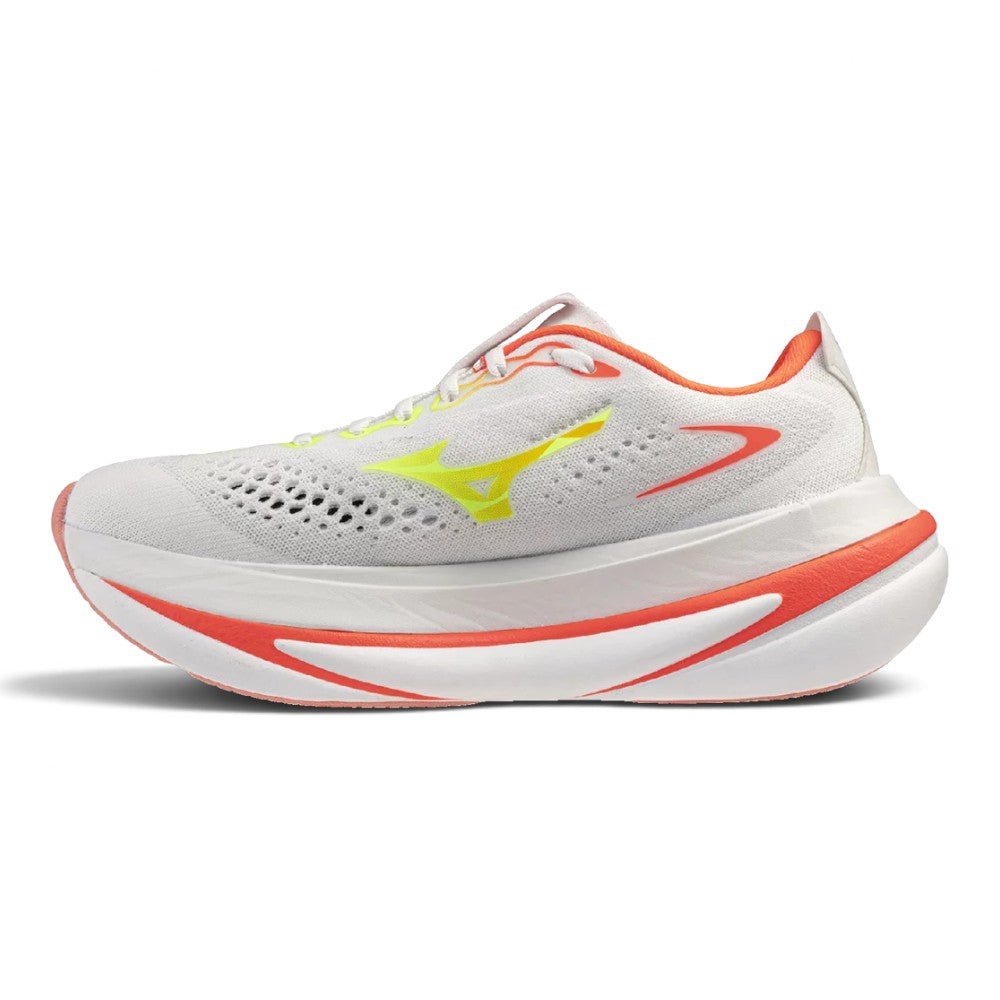 Mizuno Women's Sky Prime Running Shoes - White/Lime Pulp