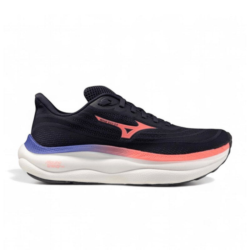 Mizuno Women's Wave Sky 9 - Odyssey Grey/Striking Coral