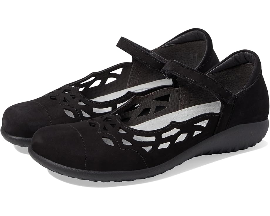 Naot Women's Agathis - Black Velvet Nubuck