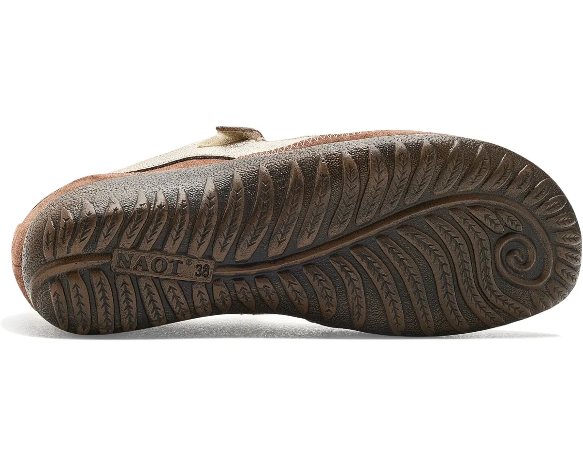 Naot Women's Kirei Mary Jane - Rosewood/Brown Cedar/Gold