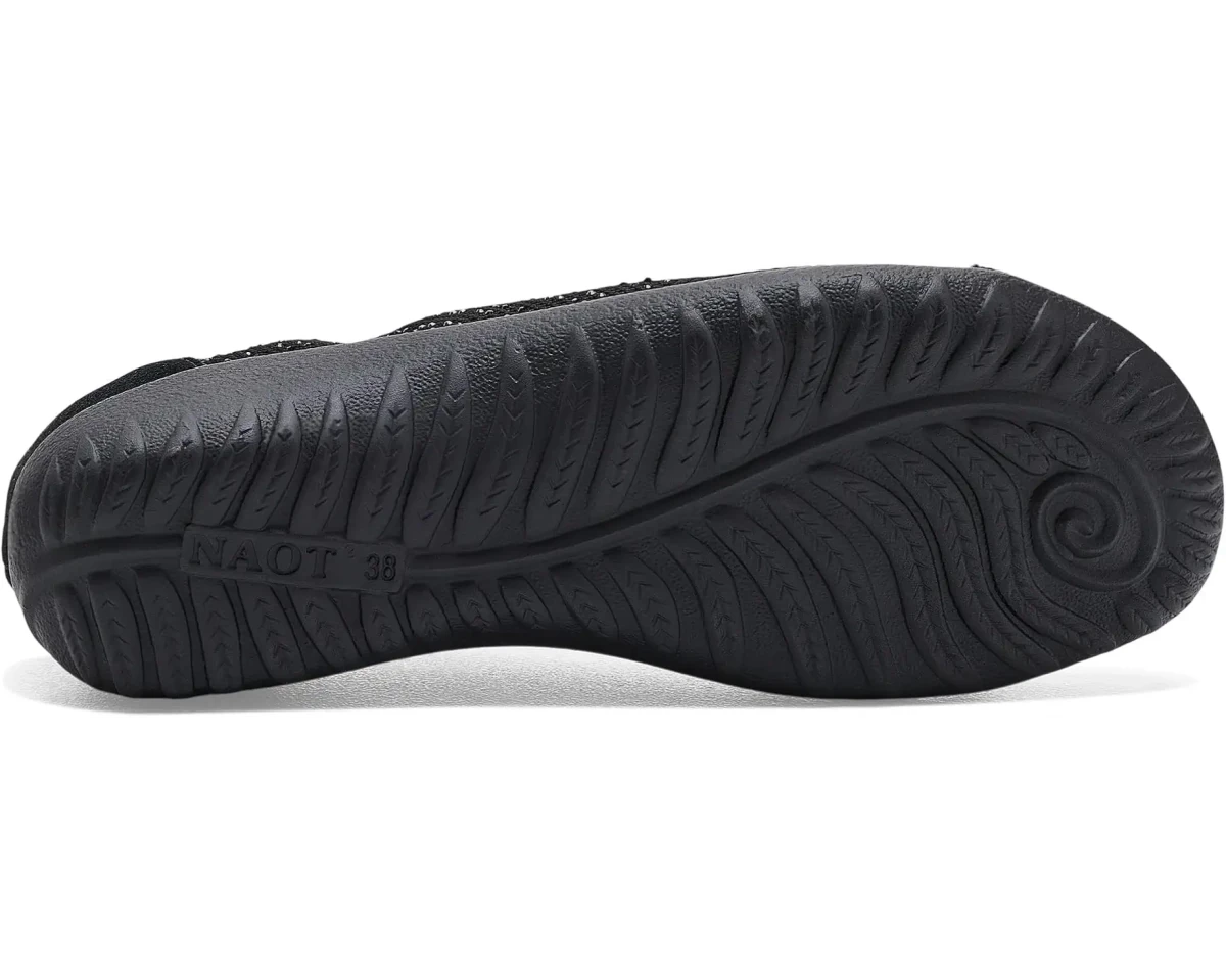 Naot Women's Reo Slip-On Shoe - Black Knit