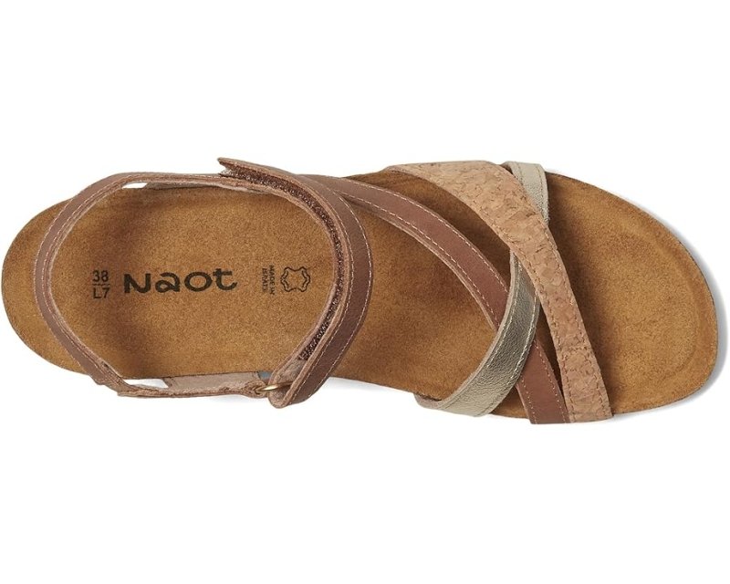 Naot Women's Sophia - Latte/Cork/Radiant Gold