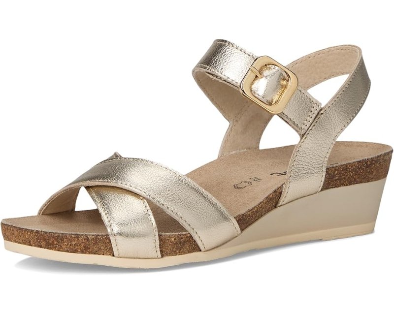 Naot Women's Throne - Gold Radiant Leather