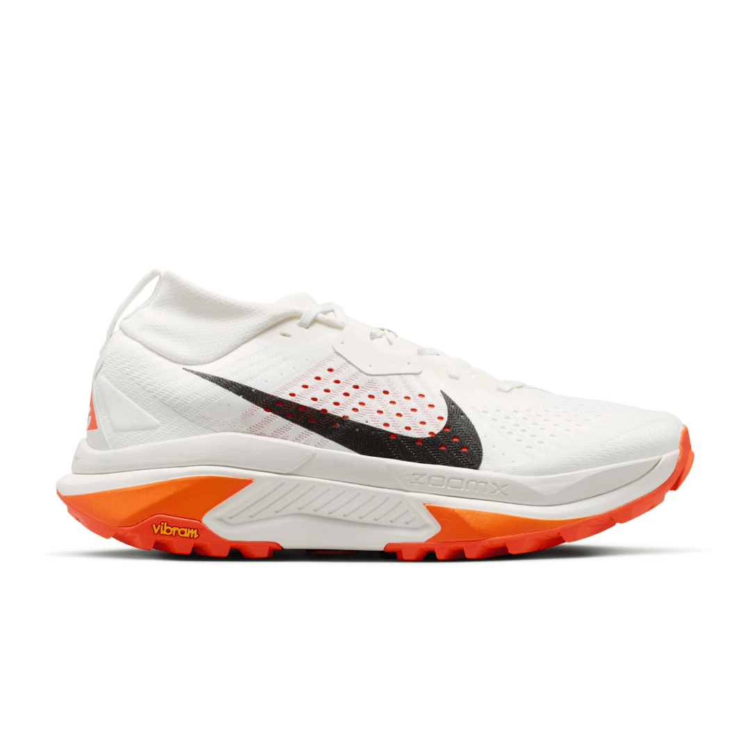 Nike Men's ACG Zegama Trail Running Shoes - Summit White/Black Phantom/Safety Orange