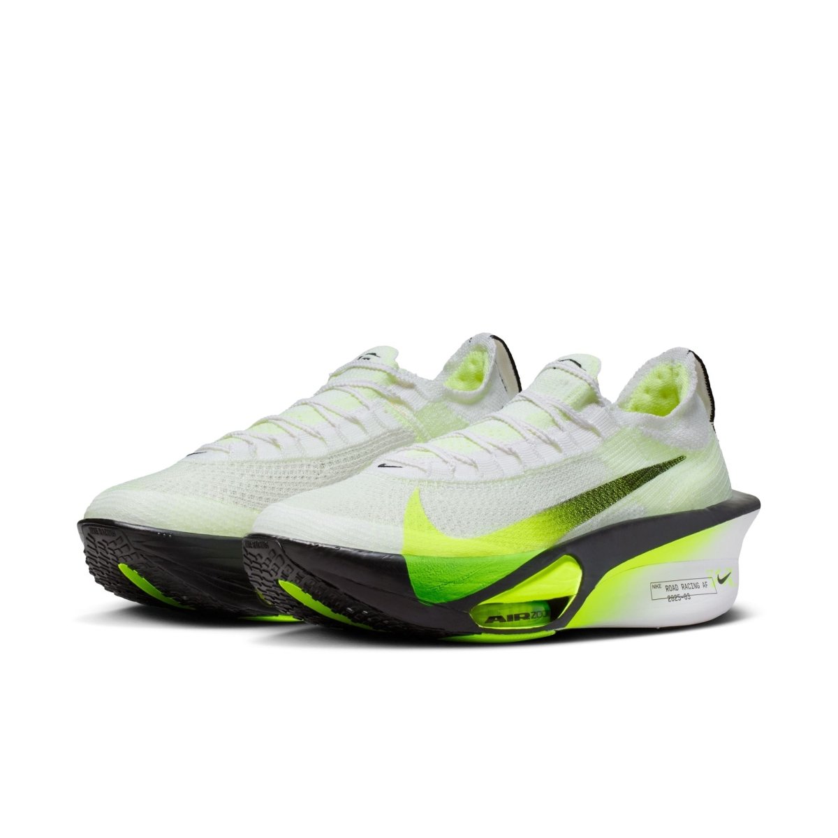 Nike Men's Alphafly 3 Racing Shoes - White/Black Volt/Barely Volt