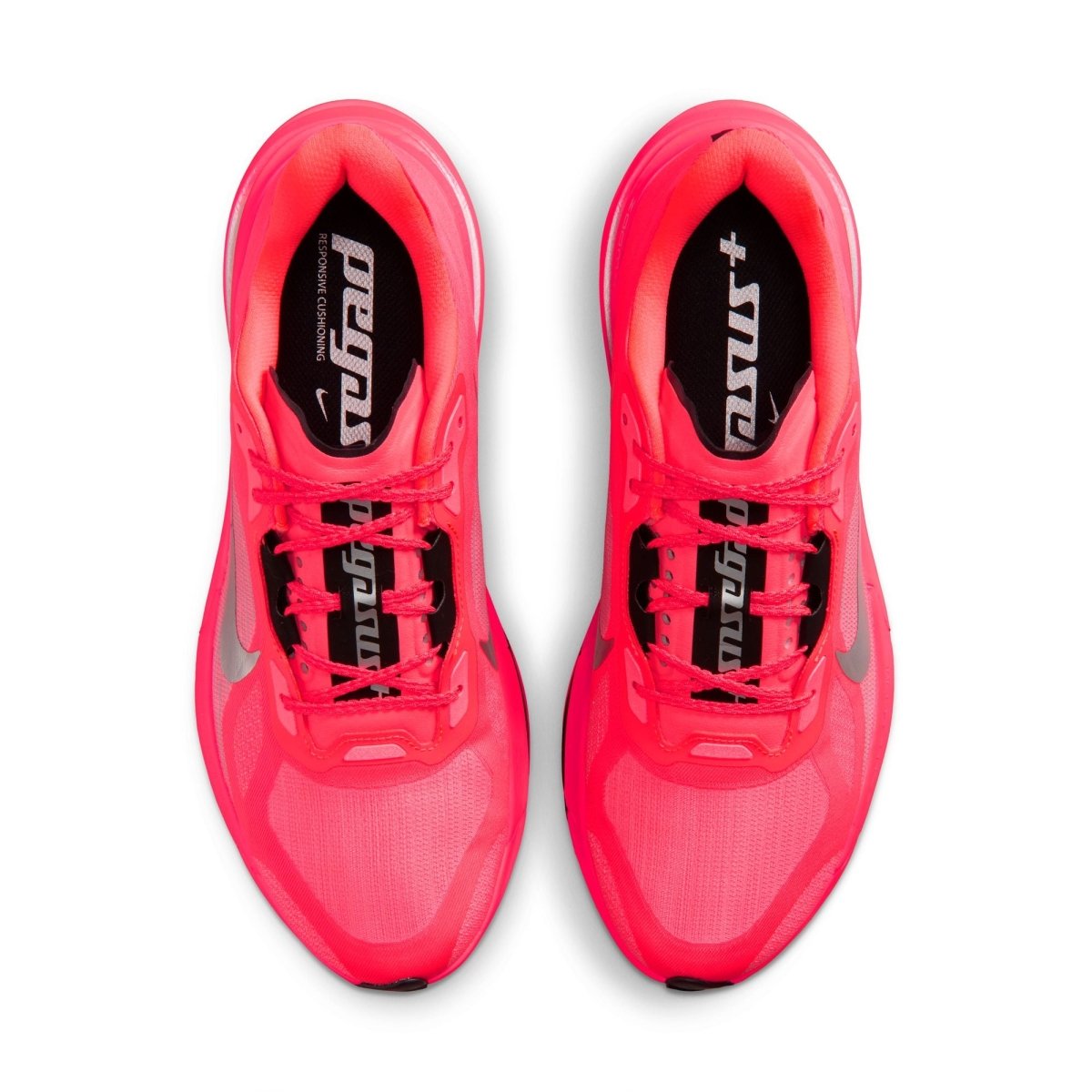 Nike Men's Pegasus Plus 2 Running Shoes - Flash Crimson/Metallic Silver/Black