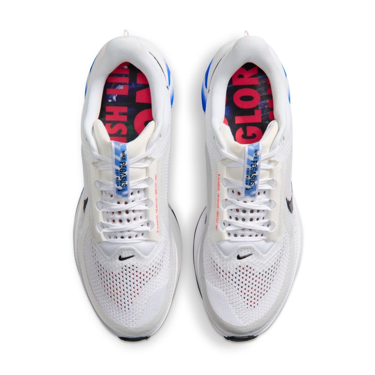 Nike Men's Pegasus Premium Running Shoes - White/Black/Racer Blue