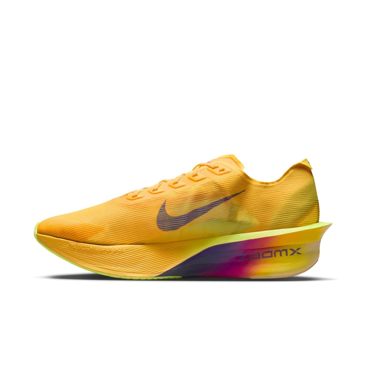 Nike Men's Vaporfly 4 Racing Shoes - Citron Pulse/Laser Orange/Volt Ice