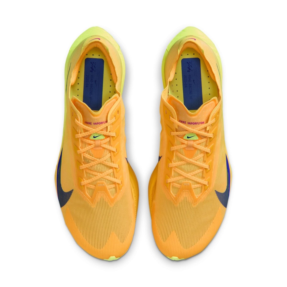 Nike Men's Vaporfly 4 Racing Shoes - Citron Pulse/Laser Orange/Volt Ice