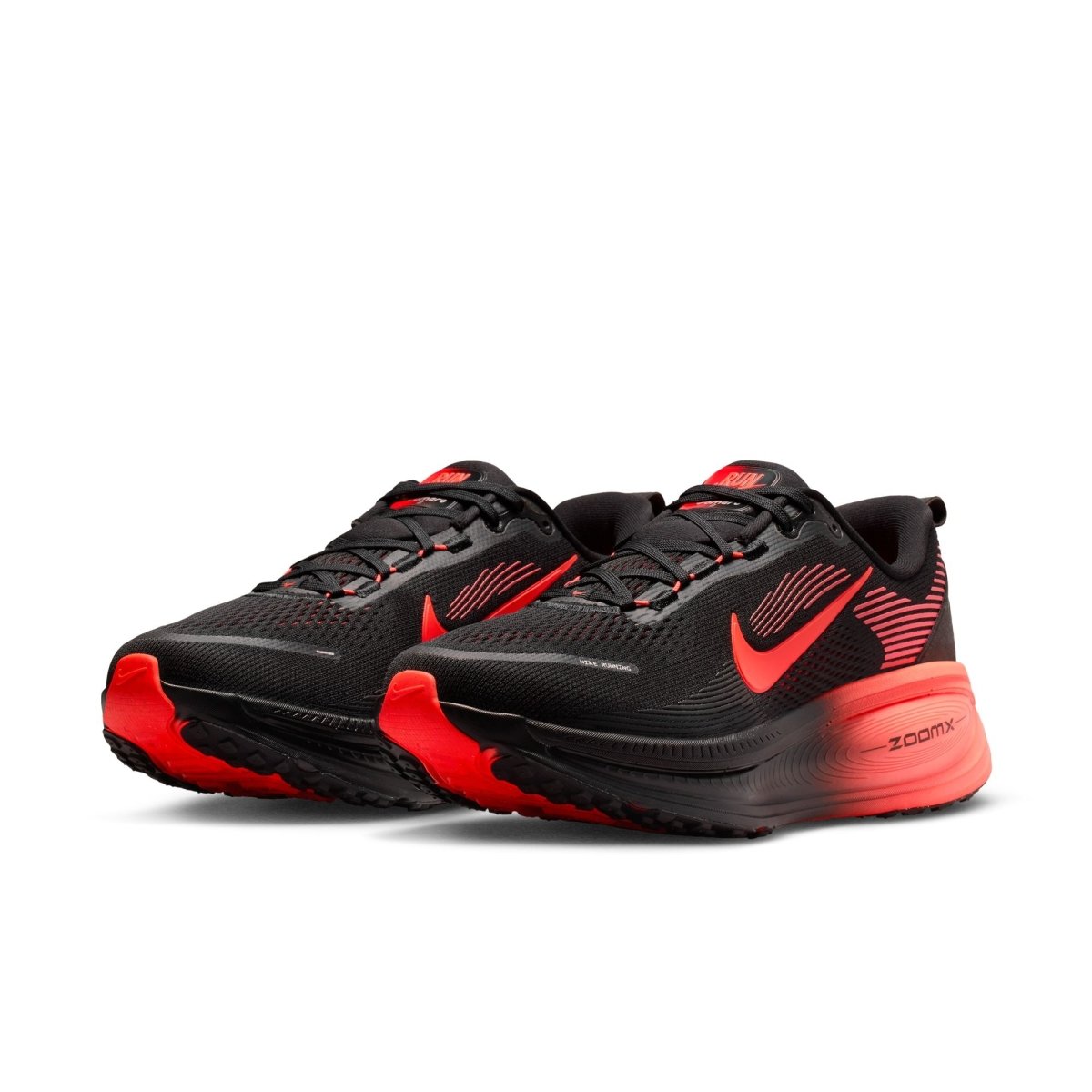 Nike Men's Vomero 18 Running Shoes - Black/Bright Crimson/University Red