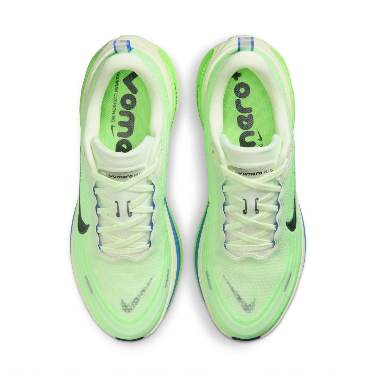 Nike Men's Vomero Plus Running Shoes - Volt Tint/Black Spruce/Lime Blast
